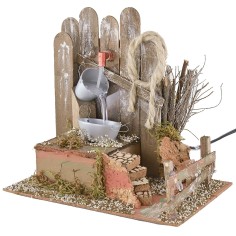 Fontana funzionante con secchi cm 20x14x19 h Mondo Presepi