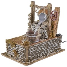 Pozzo funzionante con secchi e tinozza cm 20x13,5x19 h 2