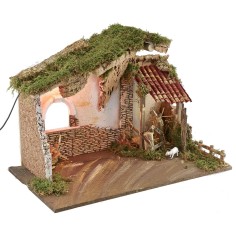 Capanna illuminata Mondo Presepi 2