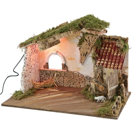 Cabaña iluminada Mundo Pesebres