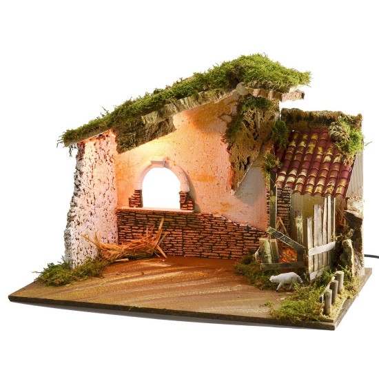 Cabaña iluminada Mundo Pesebres