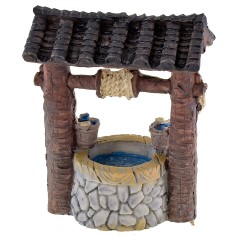 Pozo de resina de 5,5x3,5x7,5 cm, resina, altura, pozo.