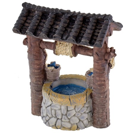 Resin well 5.5x3.5x7.5 cm h altezza, resina, pozzo