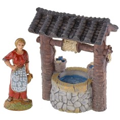 Resin well 5.5x3.5x7.5 cm h altezza, resina, pozzo 2