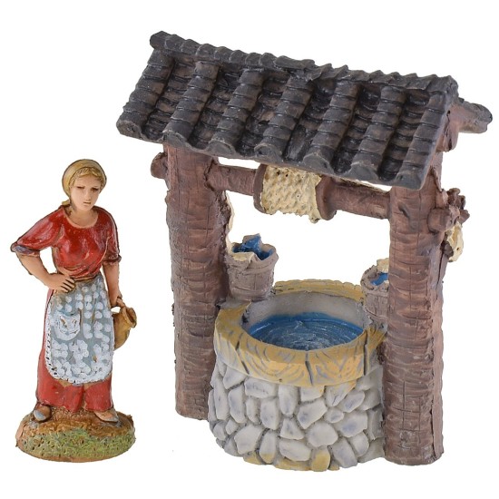 Resin well 5.5x3.5x7.5 cm h altezza, resina, pozzo