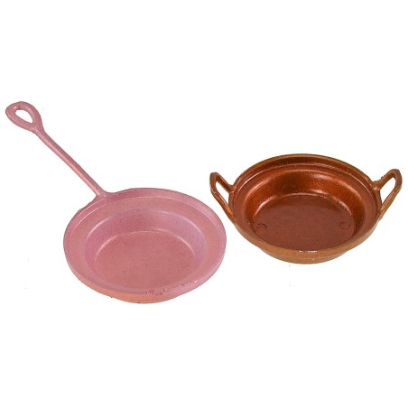 Set 2 pentole color rame ø 3,5 cm Mondo Presepi