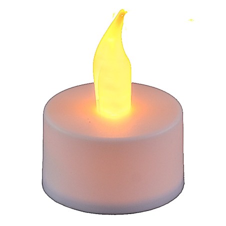 Vela blanca ø 3,7 cm con llama de tealight a batería Mondo