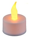 White tealight ø 3.7 cm with battery-powered tealight flame