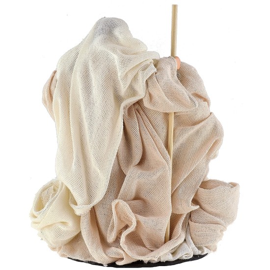 Natividad natural monobloque vestidos en tela cm ø 10x16,5 h