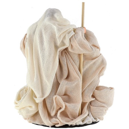 Natividad natural monobloque vestidos en tela cm ø 10x16,5 h
