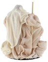 Natività naturale monoblocco abiti in tessuto cm ø 10x16,5 h