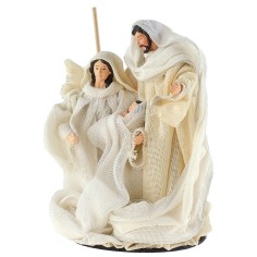 Natividad blanca monobloque vestidos en tela cm ø 10x16,5 h 2
