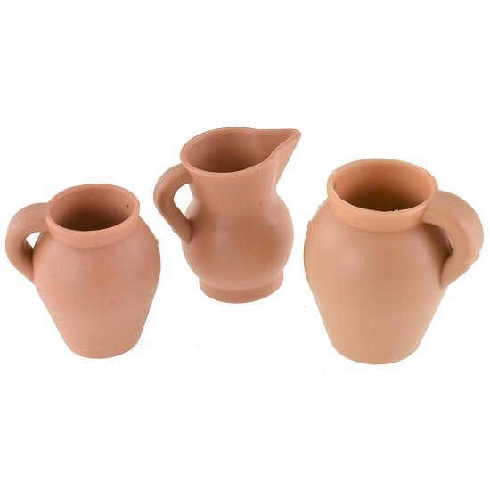 Set 3 anfore in pvc h 3-3,5 cm Mondo Presepi