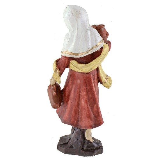 Pozzo in resina con donna serie 10 cm Mondo Presepi