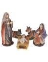 Natività in set da 10 soggetti cm 12 in resina Mondo Presepi