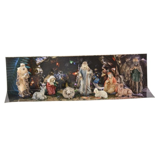 Natività 9 soggetti serie 5 cm in resina Mondo Presepi