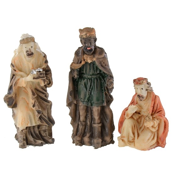 Natività 9 soggetti serie 5 cm in resina