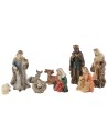 Natividad 9 figuras serie 5 cm en resina