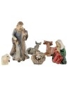 Natividad 9 figuras serie 5 cm en resina