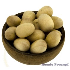 Cuenco de madera con huevos ø 3 cm Mundo Pesebre