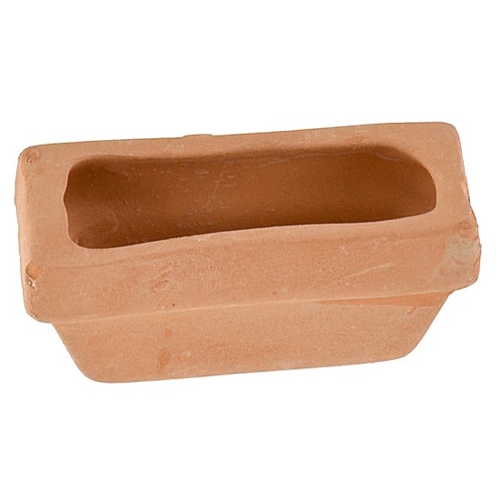 Vasija rectangular de terracota cm 5x2,3x2,2 h Mundo Belenes