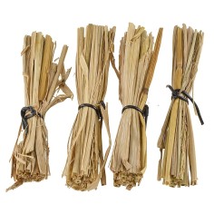 Conjunto de 4 fajos de paja de 11 cm Mundo Pesebre