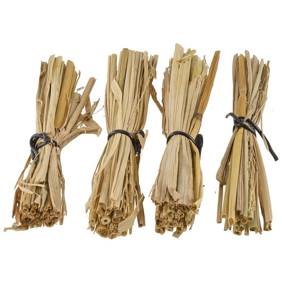 Set 4 fascine di paglia 11 cm Mondo Presepi