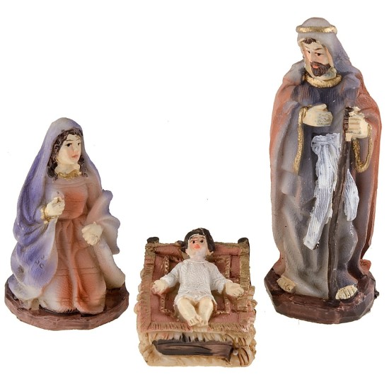 Natività 10 soggetti serie 9 cm in resina