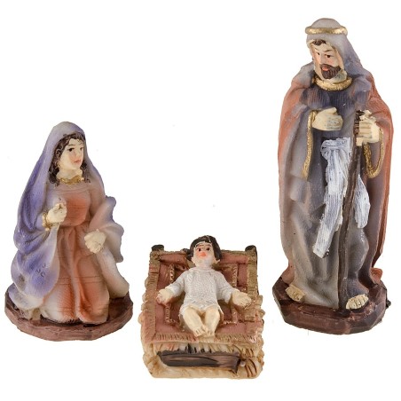 Natividad 10 figuras serie 9 cm en resina Mundo Pesebres