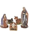 Natività 10 soggetti serie 9 cm in resina Mondo Presepi