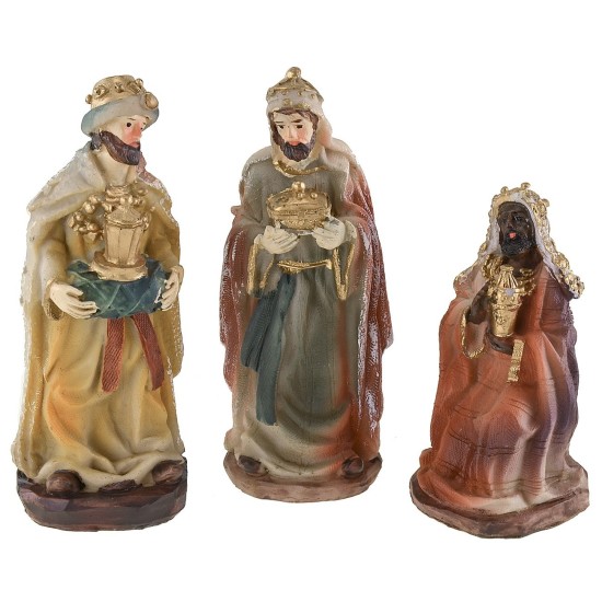 Natividad 10 figuras serie 9 cm en resina Mundo Pesebres