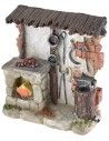 Taller del herrero con fuego a batería cm 11,5x4x12,5 h