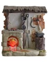 Taller del herrero con fuego a batería cm 11,5x4x12,5 h