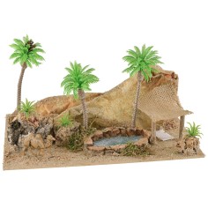Oasi con cammello cm 26x18x14 h