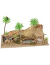 Oasi con cammello cm 26x18x14 h altezza, cammello, legno