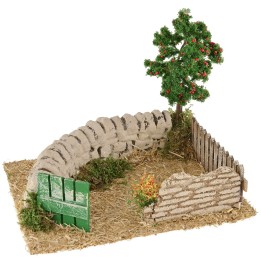 Escenario con cercado de 19x14x14,5 cm h