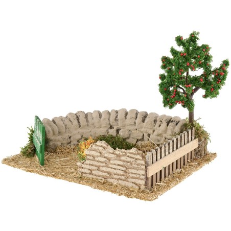 Ambientación con recinto de 19x14x14,5 cm de altura, landi.