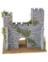 Castillo para belén con torres de 15x13x14,5 cm de altura.