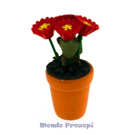 Vase with flowers 4.2 cm h.