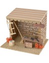 Taller con herramientas de trabajo para belenes de 15x13x12,5