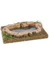 Oval lake depth effect for nativity scene 12.5x8.5x2 h cm