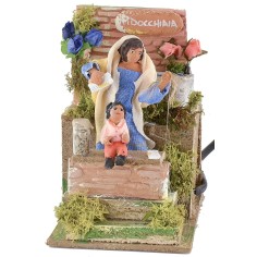Pidocchiaia in movimento per presepe 10 cm