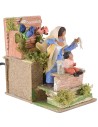 Pidocchiaia in movimento per presepe 10 cm