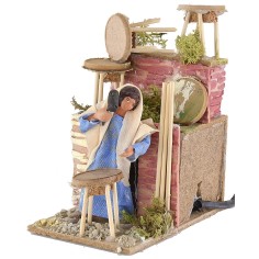 Constructor de taburetes en movimiento para belén de 10 cm