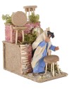 Costruttore di sgabelli in movimento per presepe 10 cm