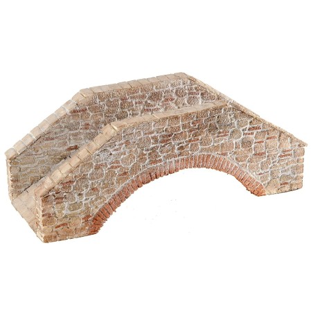 Ponte di pietre stuccate per presepe cm 30x12x11,5 h