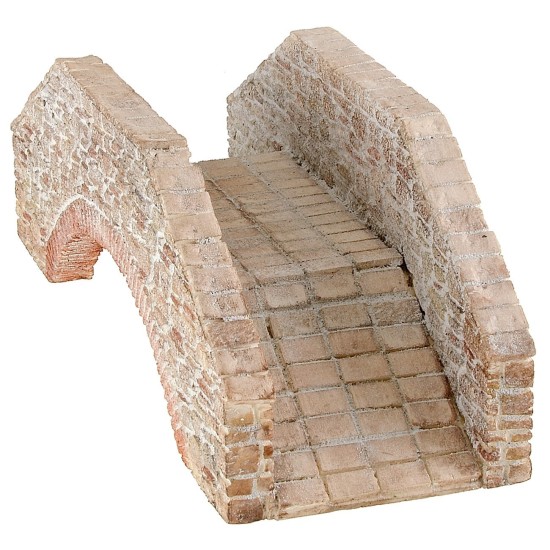 Ponte di pietre stuccate per presepe cm 30x12x11,5 h