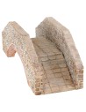 Bridge of stuccoed stones for nativity scene 30x12x11.5 cm h