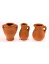 Set of 3 amphorae 4 cm h. 