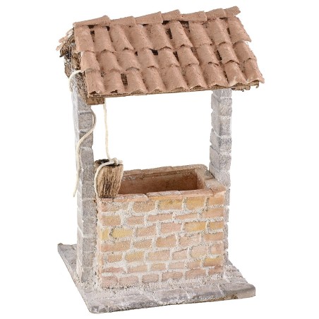 Pozzo stuccato per presepe cm 9x9x15,5 h